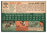 1954 Topps Baseball #018 Walt Dropo Tigers EX-MT 456099