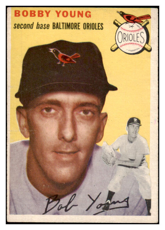 1954 Topps Baseball #008 Bobby Young Orioles EX-MT 456106
