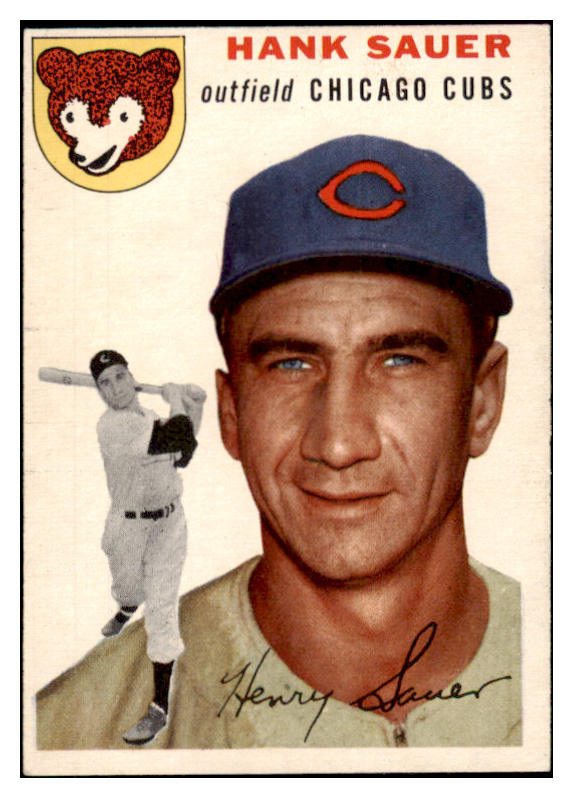 1954 Topps Baseball #004 Hank Sauer Cubs EX-MT 456108