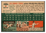 1954 Topps Baseball #002 Gus Zernial A's EX-MT 456113