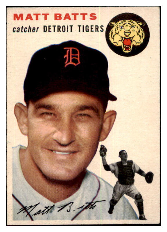 1954 Topps Baseball #088 Matt Batts Tigers EX-MT 456114
