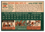 1954 Topps Baseball #088 Matt Batts Tigers EX-MT 456114
