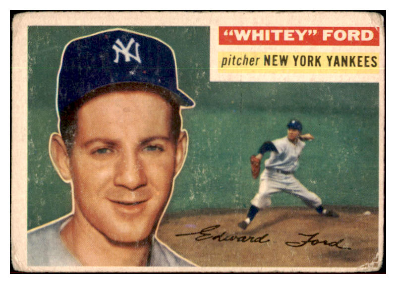 1956 Topps Baseball #240 Whitey Ford Yankees Good 456127