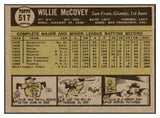 1961 Topps Baseball #517 Willie McCovey Giants EX-MT 456150