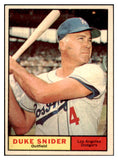 1961 Topps Baseball #443 Duke Snider Dodgers EX+/EX-MT 456151