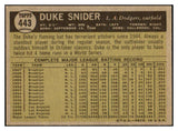 1961 Topps Baseball #443 Duke Snider Dodgers EX+/EX-MT 456151