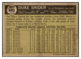 1961 Topps Baseball #443 Duke Snider Dodgers EX-MT 456154