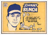 1970 Topps Baseball #464 Johnny Bench A.S. Reds VG 456161