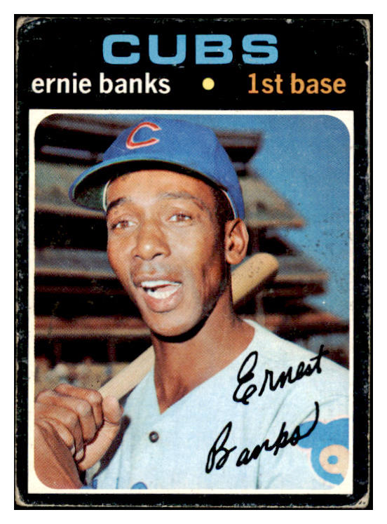 1971 Topps Baseball #525 Ernie Banks Cubs GD-VG 456173