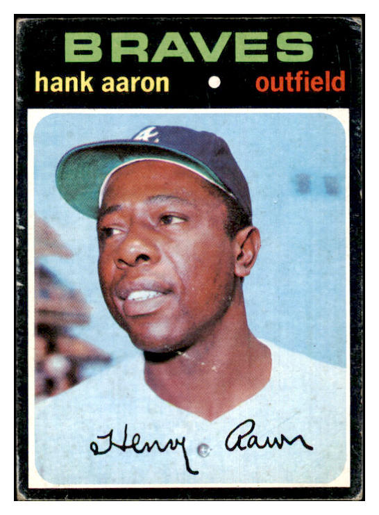 1971 Topps Baseball #400 Hank Aaron Braves VG 456174