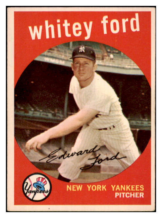 1959 Topps Baseball #430 Whitey Ford Yankees EX+/EX-MT 456178