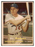 1957 Topps Baseball #080 Gil Hodges Dodgers VG 456198