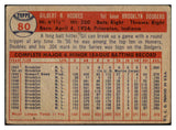 1957 Topps Baseball #080 Gil Hodges Dodgers VG 456198