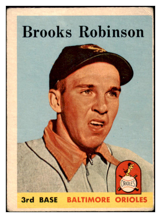 1958 Topps Baseball #307 Brooks Robinson Orioles VG 456203