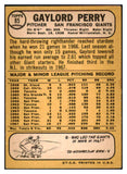 1968 Topps Baseball #085 Gaylord Perry Giants EX-MT 456255