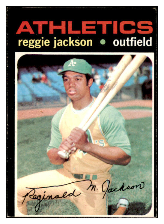 1971 Topps Baseball #020 Reggie Jackson A's VG-EX 456257