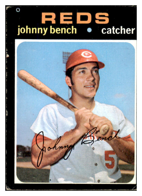 1971 Topps Baseball #250 Johnny Bench Reds VG 456258