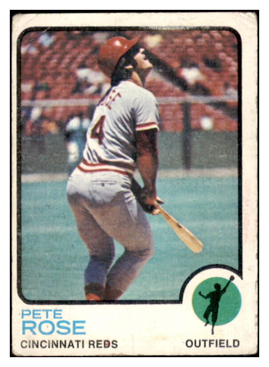 1973 Topps Baseball #130 Pete Rose Reds Good 456267