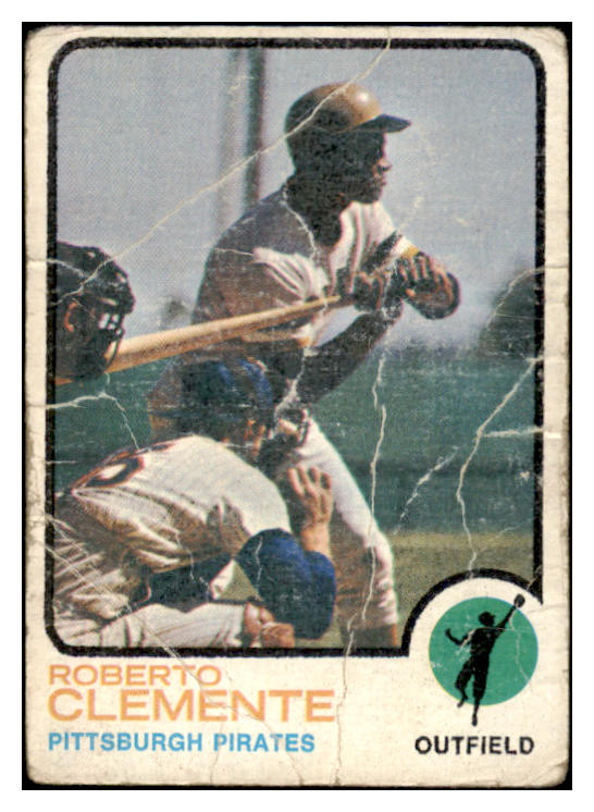 1973 Topps Baseball #050 Roberto Clemente Pirates Poor 456273