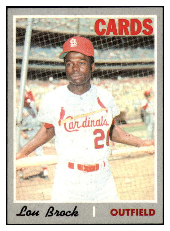 1970 Topps Baseball #330 Lou Brock Cardinals EX-MT 456281