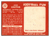1958 Topps Football #022 John Unitas Colts EX-MT 456288