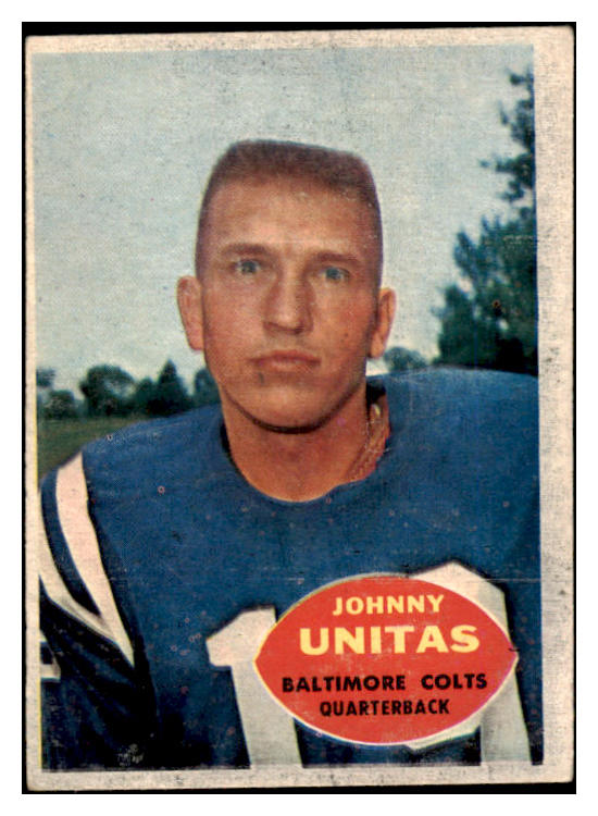 1960 Topps Football #001 John Unitas Colts VG 456291