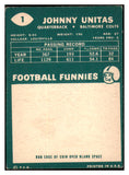 1960 Topps Football #001 John Unitas Colts VG-EX 456292