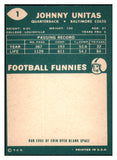 1960 Topps Football #001 John Unitas Colts EX-MT 456294