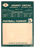 1960 Topps Football #001 John Unitas Colts EX-MT 456295