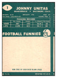 1960 Topps Football #001 John Unitas Colts VG-EX 456298