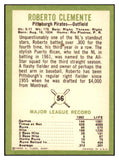 1963 Fleer Baseball #056 Roberto Clemente Pirates EX+/EX-MT 456304