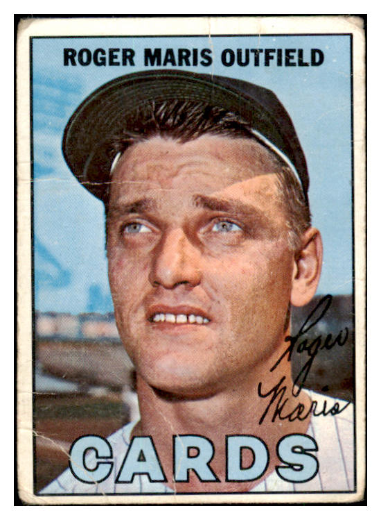 1967 Topps Baseball #045 Roger Maris Cardinals Fair 456327