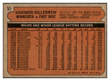 1972 Topps Baseball #051 Harmon Killebrew Twins EX-MT/NR-MT 456341