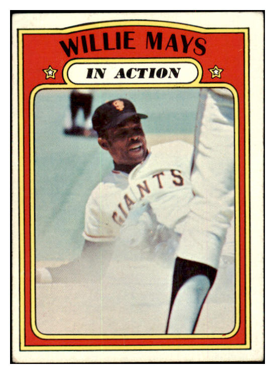 1972 Topps Baseball #050 Willie Mays IA Giants VG-EX 456348