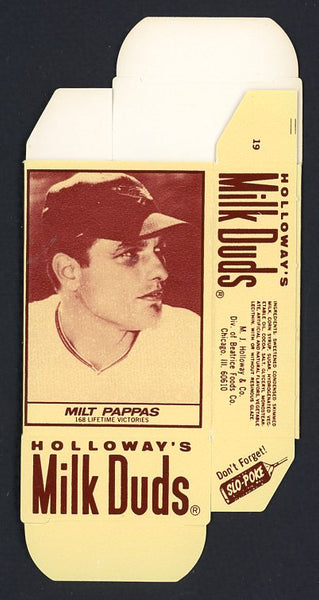 1971 Milk Duds #019 Milt Pappas Orioles EX-MT Complete Box 456434