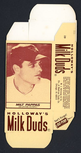 1971 Milk Duds #019 Milt Pappas Orioles EX-MT Complete Box 456435