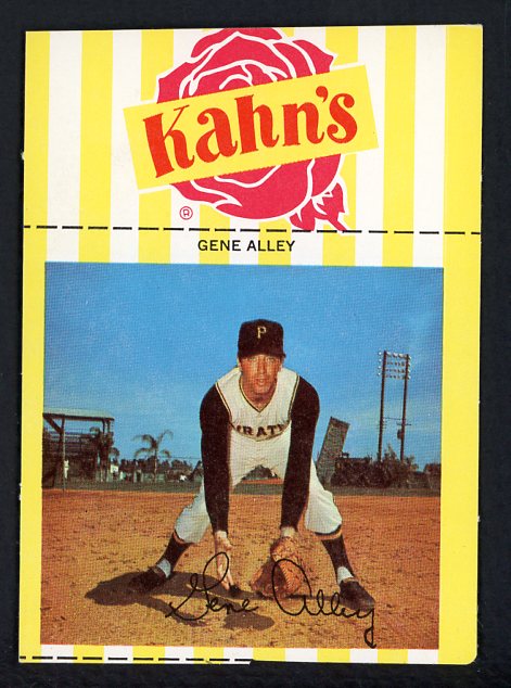 1968 Kahns Baseball Gene Alley Pirates NR-MT 456451