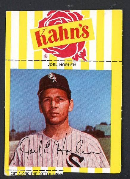 1968 Kahns Baseball Joel Horlen White Sox NR-MT 456455