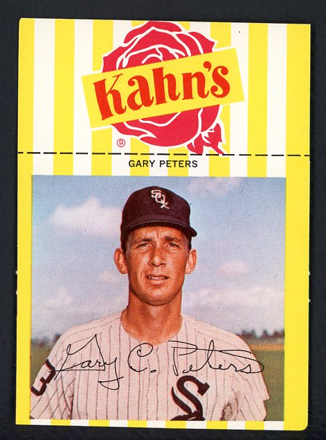 1968 Kahns Baseball Gary Peters White Sox NR-MT 456459