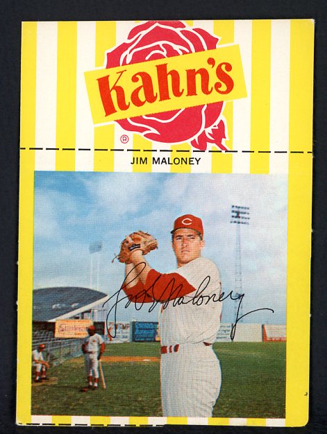 1968 Kahns Baseball Jim Maloney Reds NR-MT 456465