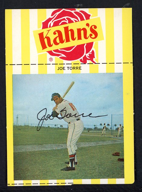 1968 Kahns Baseball Joe Torre Braves NR-MT 456467