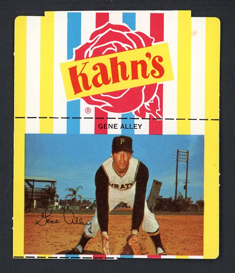 1968 Kahns Baseball Gene Alley Pirates NR-MT Small 456470