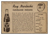 1958 Hires #022 Ray Narleski Indians NR-MT No Tab 456562