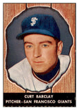 1958 Hires #070 Curt Barclay Giants NR-MT No Tab 456573