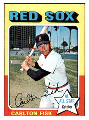 1975 Topps Mini Baseball #080 Carlton Fisk Red Sox EX-MT 456612
