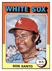 1975 Topps Mini Baseball #035 Ron Santo White Sox EX-MT 456640