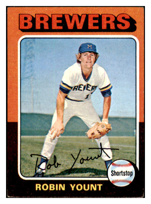 1975 Topps Mini Baseball #223 Robin Yount Brewers EX 456651