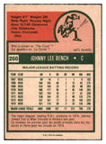 1975 O Pee Chee Baseball #260 Johnny Bench Reds NR-MT 456665