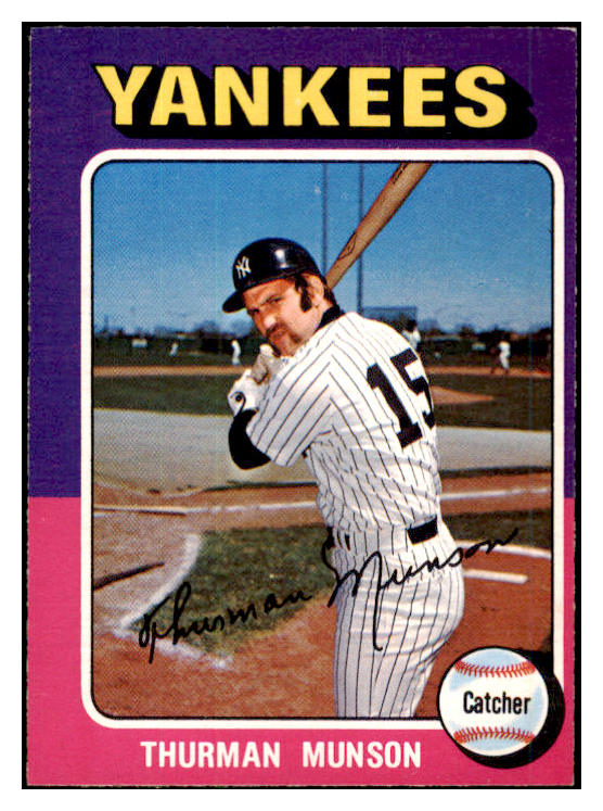 1975 O Pee Chee Baseball #020 Thurman Munson Yankees NR-MT 456680