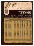 1973 O Pee Chee Baseball #100 Hank Aaron Braves NR-MT oc 456726